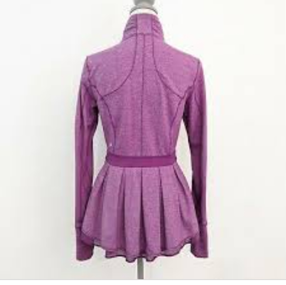 Rare Lululemon Dewberry Peplum Ruffles Riding Jacket - Picture 1 of 14